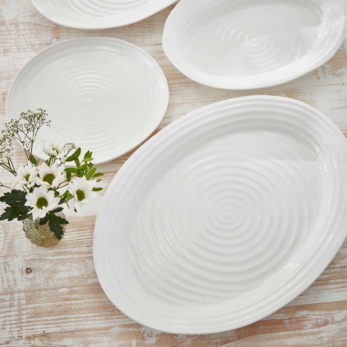 Sophie Conran White Oval Turkey Platter image number null